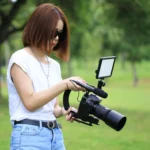 PULUZ U/C Shape 3-Head Cold Shoes Portable Handheld DV Bracket Stabilizer for All SLR Cameras and Home DV Camera - Image 10