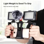 PULUZ Vlogging Live Broadcast Smartphone Video Rig Filmmaking Recording Handle Stabilizer Bracket for iPhone, Galaxy, Huawei, Xiaomi, HTC, LG, Google, and Other Smartphones - Image 10