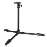 PULUZ 4-Section Folding Legs Metal Tripod Mount with 360 Degree Ball Head for DSLR & Digital Camera, Adjustable Height: 42-130cm - Image 2