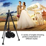 PULUZ 4-Section Folding Legs Metal Tripod Mount with 360 Degree Ball Head for DSLR & Digital Camera, Adjustable Height: 42-130cm - Image 7