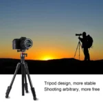 PULUZ 4-Section Folding Legs Metal Tripod Mount with 360 Degree Ball Head for DSLR & Digital Camera, Adjustable Height: 42-130cm - Image 8