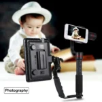 PULUZ L-Shape Bracket Handheld Grip Holder with Dual Side Cold Shoe Mounts for Video Light Flash, DSLR Camera - Image 6