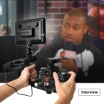 PULUZ L-Shape Bracket Handheld Grip Holder with Dual Side Cold Shoe Mounts for Video Light Flash, DSLR Camera - Image 8