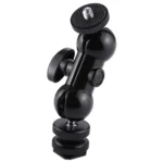 PULUZ Flash Hot Shoe Swivel Ball Head 1/4 inch Tripod Screw Magic Arm with Lock - Image 2