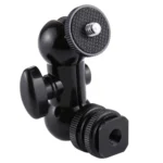 PULUZ Flash Hot Shoe Swivel Ball Head 1/4 inch Tripod Screw Magic Arm with Lock - Image 3