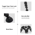 PULUZ 4-Section Folding Legs Metal Tripod Mount for DSLR / SLR Camera, Adjustable Height: 97-180cm - Image 6