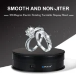 PULUZ 15cm USB Electric Rotating Turntable Display Stand Video Shooting Props Turntable for Photography, Load 1-5kg - Image 9