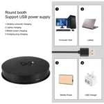 PULUZ 30cm USB Electric Rotating Turntable Display Stand Video Shooting Props Turntable for Photography, Load 10-20kg - Image 4