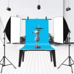 67cm T-Shape Photo Studio Background Support Stand Backdrop Crossbar Bracket with Clips, No Backdrop - Image 6
