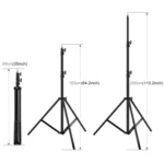 PULUZ 2.8m Height Foldable 3 Sections Tripod Mount Light Holder for Photography Video Light / Backdrop Light - Image 3