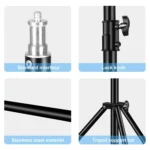 PULUZ 2.8m Height Foldable 3 Sections Tripod Mount Light Holder for Photography Video Light / Backdrop Light - Image 4