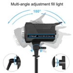 PULUZ 220V 120W Studio Video Light Dual Color Temperature Built-in Dissipate Heat System with Remote Control - Image 8