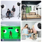 PULUZ 220V 120W Studio Video Light Dual Color Temperature Built-in Dissipate Heat System with Remote Control - Image 9