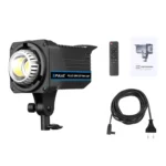 PULUZ 220V 120W Studio Video Light Dual Color Temperature Built-in Dissipate Heat System with Remote Control - Image 10