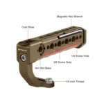 PULUZ Camera Wooden Top Handle with Cold Shoe Mount for Mirrorless Camera Cage Stabilizer - Image 3