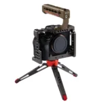 PULUZ Camera Wooden Top Handle with Cold Shoe Mount for Mirrorless Camera Cage Stabilizer - Image 6