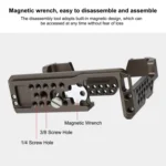 PULUZ Video Camera Cage Stabilizer for Sony A7 III & A7M3 / A7R3 & A7R III, without Handle - Image 4