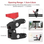 PULUZ Multi-function Magic Arm Ball Mount Clamp Crab Pliers Clip - Image 3