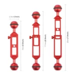 PULUZ 7.9 inch 20cm Adjustable Aluminum Alloy Dual Balls Arm with 1/4 Thread, Ball Diameter: 25mm - Image 4
