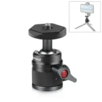 PULUZ 360 Panorama Aluminum Alloy Tripod Ball Head Adapter with Knob Lock