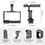 PULUZ Video Camera Cage Filmmaking Rig with Handle for Sony Alpha 7C / ILCE-7C / A7C - Image 3
