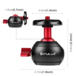 PULUZ 360 Degree Panoramic Metal Tripod Ball Head Adapter - Image 3