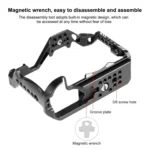 For Canon EOS R7 PULUZ Metal Camera Cage Stabilizer Rig - Image 4