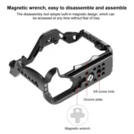 For Canon EOS R10 PULUZ Metal Camera Cage Stabilizer Rig - Image 4