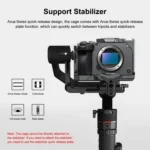 For Sony ILME-FX30 / FX3 PULUZ Metal Camera Cage Stabilizer Rig with NOTA Slider - Image 8