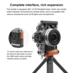 For Nikon ZFC PULUZ Wood Handle Metal Camera Cage Stabilizer Rig - Image 4