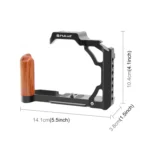 For Nikon ZFC PULUZ Wood Handle Metal Camera Cage Stabilizer Rig - Image 2