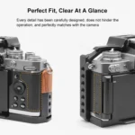 For Nikon ZFC PULUZ Wood Handle Metal Camera Cage Stabilizer Rig - Image 5