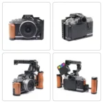 For Nikon ZFC PULUZ Wood Handle Metal Camera Cage Stabilizer Rig - Image 7