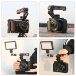 PULUZ 3/8 inch Camera Wooden Top Handle with Cold Shoe Mount - Image 7