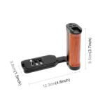 PULUZ Wooden Left Side Handle Vertical Shoot Quick Release L Plate - Image 2