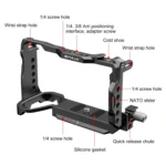 For  Sony A6700 PULUZ Metal Camera Cage Stabilizer Rig - Image 4
