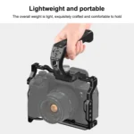 PULUZ Arri Metal Silicone Top Handle with Cold Shoe Mount for Mirrorless Camera Cage Stabilizer - Image 7