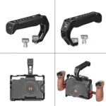 PULUZ Arri Metal Silicone Top Handle with Cold Shoe Mount for Mirrorless Camera Cage Stabilizer - Image 8