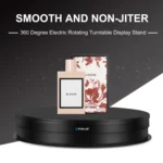 PULUZ 30cm Adjusting Speed Rotating Turntable Display Stand, Load 10-15kg, US Plug - Image 8