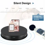 PULUZ 30cm Adjusting Speed Rotating Turntable Display Stand, Load 10-15kg, EU Plug - Image 4