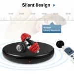 PULUZ 45cm Remote Control Adjusting Speed Rotating Turntable Display Stand, Black, Load 100kg - Image 6