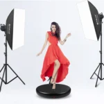 PULUZ 45cm Remote Control Adjusting Speed Rotating Turntable Display Stand, Black, Load 100kg - Image 8