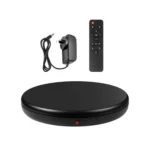 PULUZ 45cm Remote Control Adjusting Speed Rotating Turntable Display Stand, Black, Load 100kg - Image 9