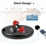 PULUZ 45cm Remote Control Adjusting Speed Rotating Turntable Display Stand with Power Socket, Black, Load 100kg - Image 6