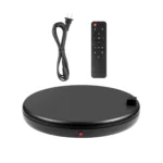 PULUZ 45cm Remote Control Adjusting Speed Rotating Turntable Display Stand with Power Socket, Black, Load 100kg - Image 9