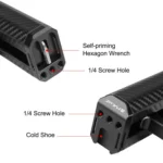 PULUZ Universal Camera Metal Side Handle with Cold Shoe Mount for Camera Cage Stabilizer - Image 3