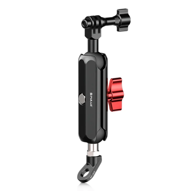 PU3210_2.webp PULUZ Motorcycle Rearview Oblique CNC Metal Magic Arm Rod Mount - Image 3