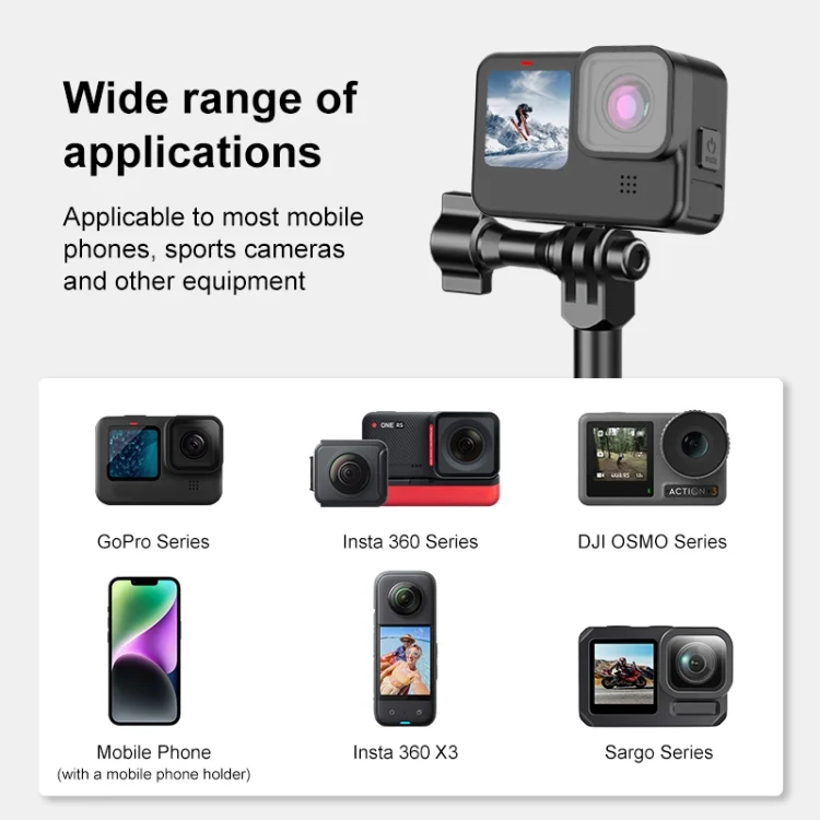 PU3210_9.webp PULUZ Motorcycle Rearview Oblique CNC Metal Magic Arm Rod Mount - Image 10