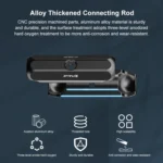 PULUZ Motorcycle Rearview Small Clamp CNC Metal Magic Arm Rod Mount (Black) - Image 7