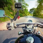 PULUZ Motorcycle Rearview Small Clamp CNC Metal Magic Arm Rod Mount (Black) - Image 10